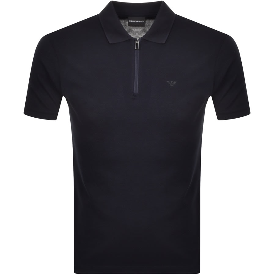 Alternative Image for ProductEmporio Armani Short Sleeved Polo T Shirt Navy1